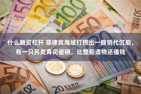什么融资杠杆 菲律宾海域打捞出一艘明代沉船，有一只另类青花瓷碗，比整船遗物还值钱