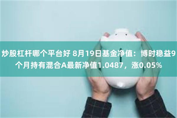 炒股杠杆哪个平台好 8月19日基金净值：博时稳益9个月持有混合A最新净值1.0487，涨0.05%