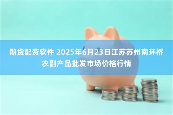 期货配资软件 2025年6月23日江苏苏州南环桥农副产品批发市场价格行情