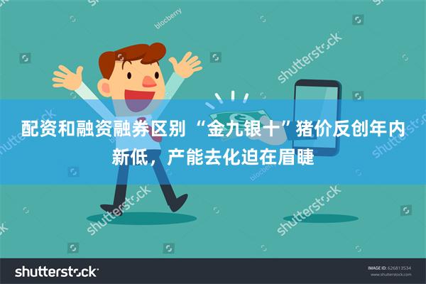 配资和融资融券区别 “金九银十”猪价反创年内新低，产能去化迫在眉睫