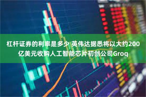 杠杆证券的利率是多少 英伟达据悉将以大约200亿美元收购人工智能芯片初创公司Groq